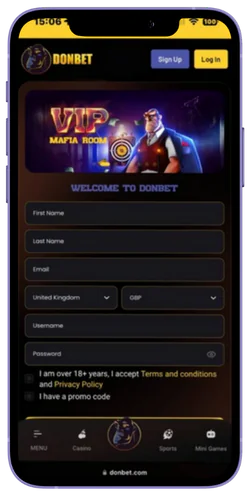 Create account and make a deposit