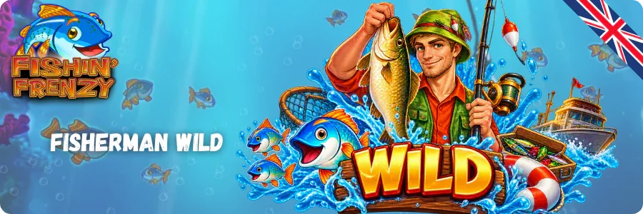 Fishing Frenzy Fisherman Wild Collecting Fish Cash Values in Free Spins